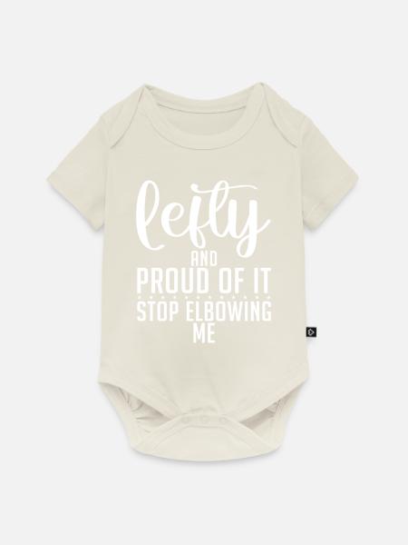Left Handers Gifts - Baby Premium Kurzarmbody - Naturweiß
