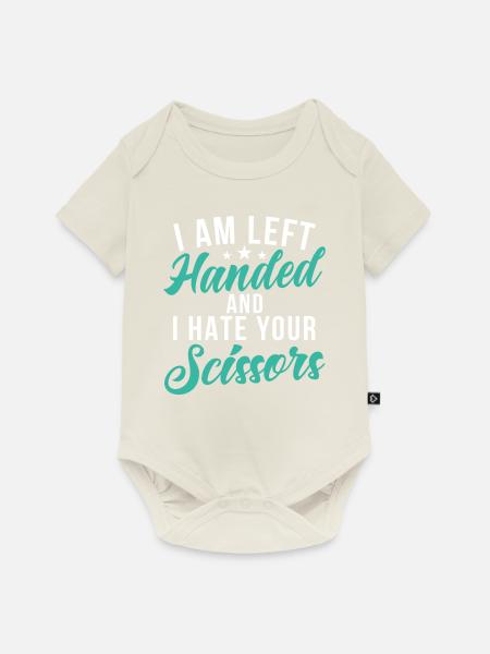 Left Handers Gifts - Baby Premium Kurzarmbody - Naturweiß