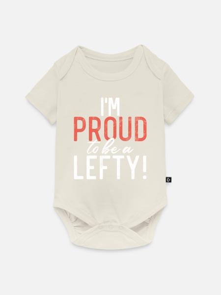 Left Handers Gifts - Baby Premium Kurzarmbody - Naturweiß