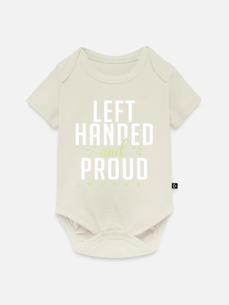 Left Handers Gifts - Baby Premium Kurzarmbody - Naturweiß