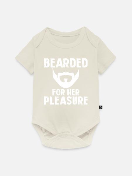 Giftidea Beard Men - Baby Premium Kurzarmbody - Naturweiß