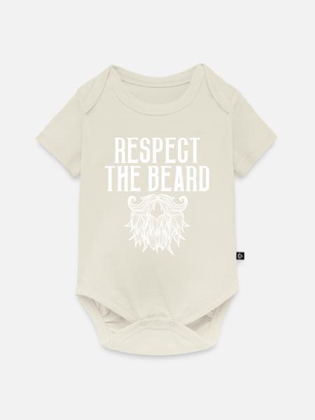Giftidea Beard Men - Baby Premium Kurzarmbody - Naturweiß