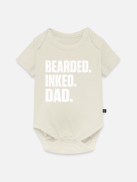 Giftidea Beard Men - Baby Premium Kurzarmbody - Naturweiß