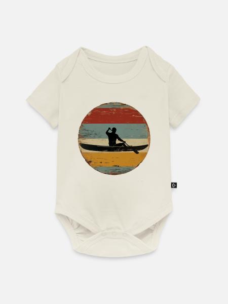 Canoe Paddling - Baby Premium Kurzarmbody - Naturweiß