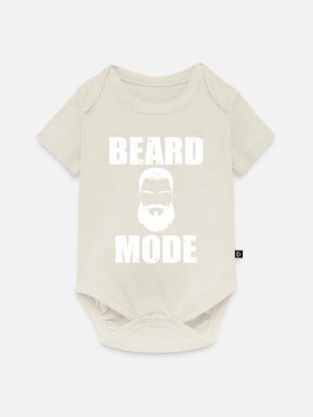 Giftidea Beard Men - Baby Premium Kurzarmbody - Naturweiß