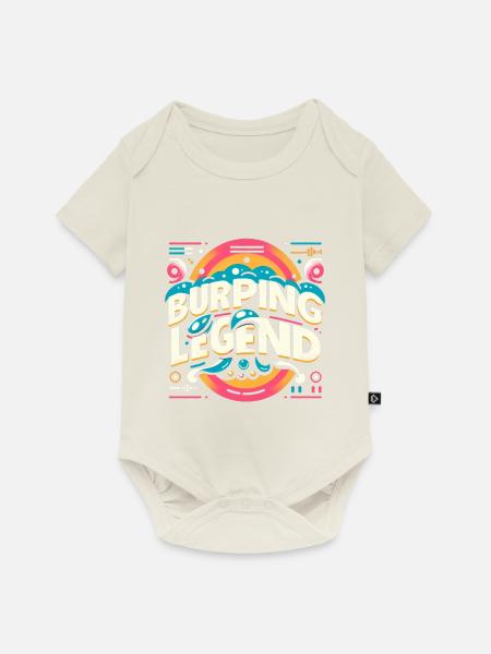 Burping Legend 14 - Baby Premium Kurzarmbody - Naturweiß