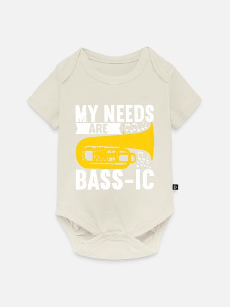 Tuba Tubist - Baby Premium Kurzarmbody - Naturweiß