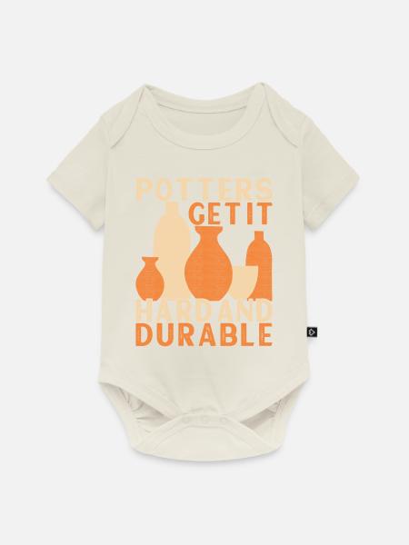 Töpfern Töpfer - Baby Premium Kurzarmbody - Naturweiß