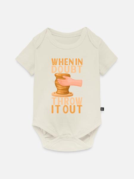 Töpfern Töpfer - Baby Premium Kurzarmbody - Naturweiß