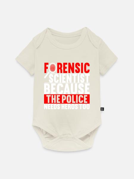 Forensik Forensiker - Baby Premium Kurzarmbody - Naturweiß