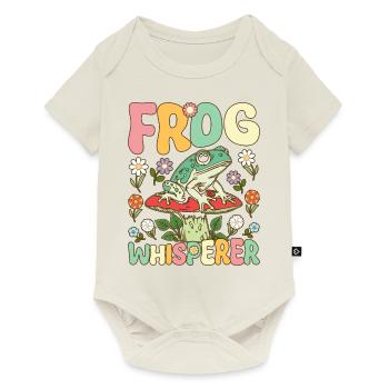 Groovy Frog Lovers - Baby Premium Kurzarmbody - Naturweiß - Vorne