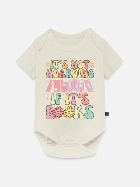 Groovy Book Reader Buch lesen - Baby Premium Kurzarmbody - Naturweiß