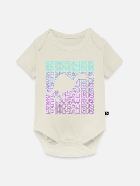 Spinosaurus Dinosaurier Retro - Baby Premium Kurzarmbody - Naturweiß