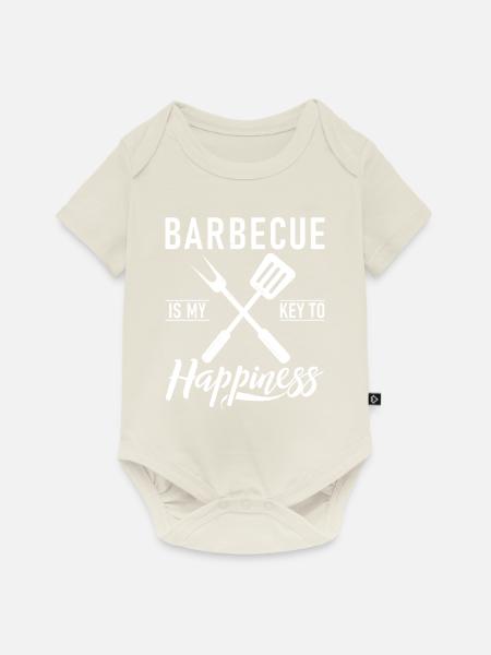 Grill Barbecue Grilling - Baby Premium Kurzarmbody - Naturweiß