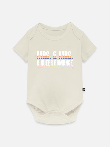 Gay Pride 2026 Hochzeit Homo-Ehe - Baby Premium Kurzarmbody - Naturweiß