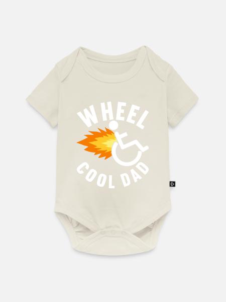Rollstuhlfahrer Rollstuhl - Baby Premium Kurzarmbody - Naturweiß