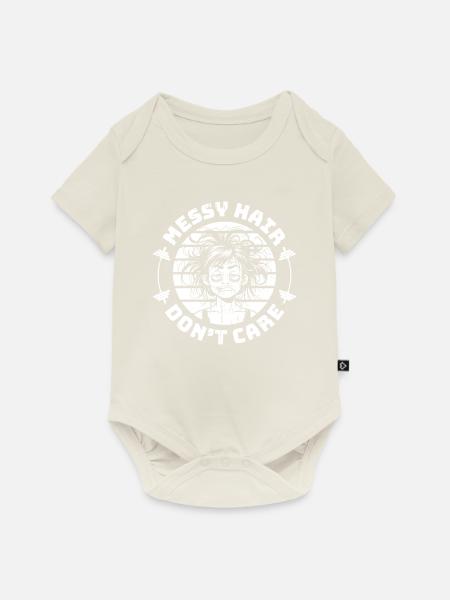 Gewichtheben Gewichtheber Haar - Baby Premium Kurzarmbody - Naturweiß