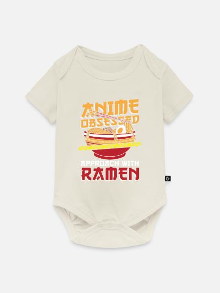 Anime Manga Ramen Schüssel - Baby Premium Kurzarmbody - Naturweiß