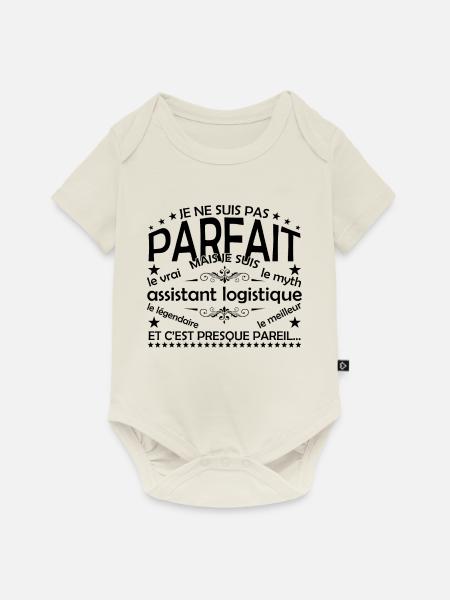 Logistik-Assistent Geschenk Logistik-Assistent l - Baby Premium Kurzarmbody - Naturweiß