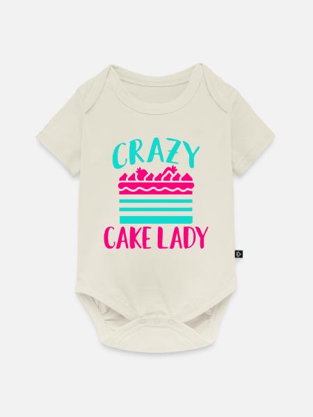 Cake Lover Cake Gift - Baby Premium Kurzarmbody - Naturweiß