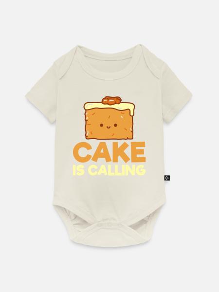 Cake Lover Cake Gift - Baby Premium Kurzarmbody - Naturweiß
