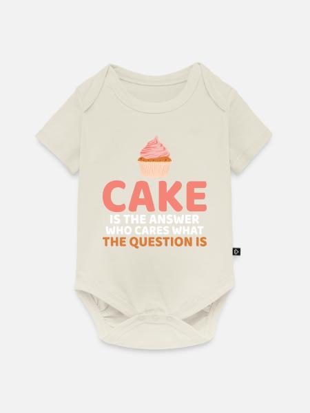 Cake Lover Cake Gift - Baby Premium Kurzarmbody - Naturweiß