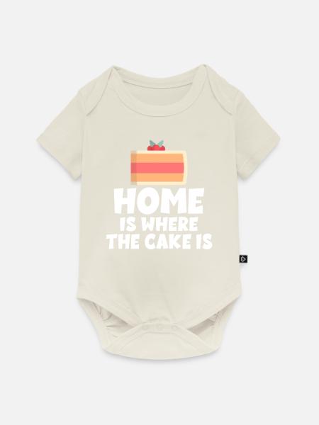 Cake Lover Cake Gift - Baby Premium Kurzarmbody - Naturweiß