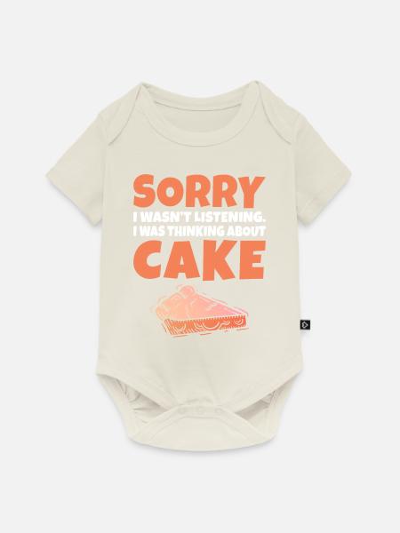 Cake Lover Cake Gift - Baby Premium Kurzarmbody - Naturweiß