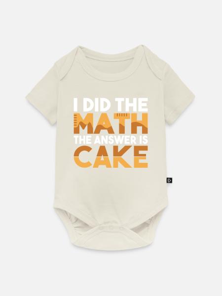 Cake Lover Cake Gift - Baby Premium Kurzarmbody - Naturweiß