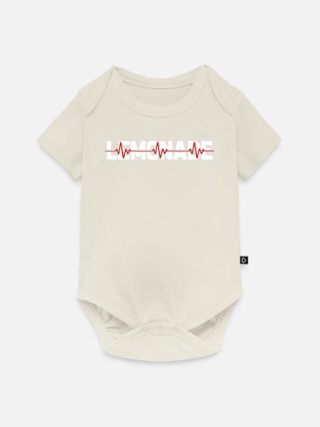 Limonade Ekg Heartbeat - Baby Premium Kurzarmbody - Naturweiß