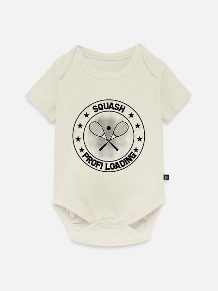 Squash profi loading - Squash Profi - Baby Premium Kurzarmbody - Naturweiß