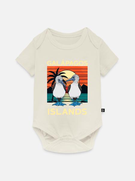 Galapagos Islands - Baby Premium Kurzarmbody - Naturweiß
