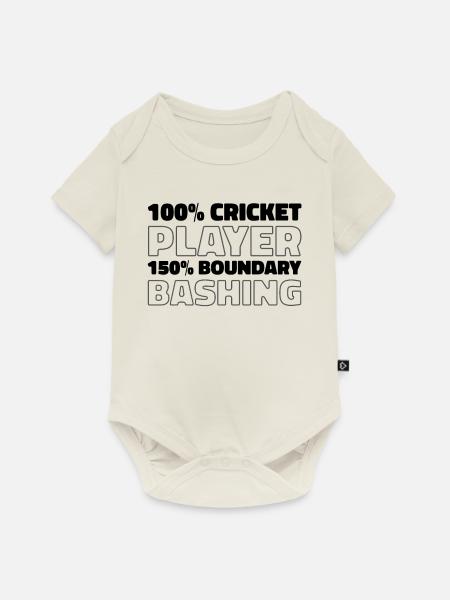 Cricket - Baby Premium Kurzarmbody - Naturweiß
