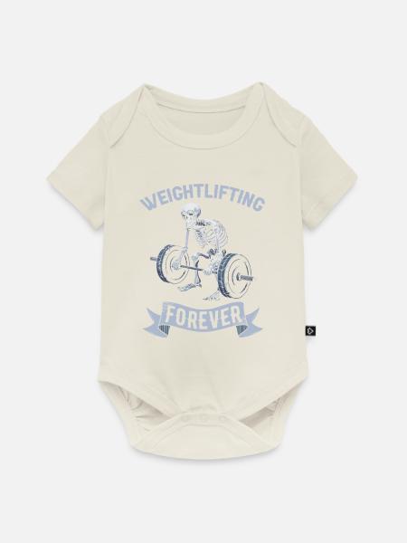 Gewichtheben Gewichtheber - Baby Premium Kurzarmbody - Naturweiß