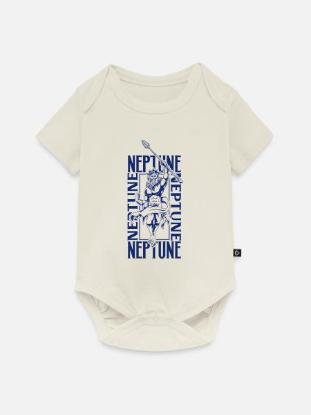 Neptun - Baby Premium Kurzarmbody - Naturweiß