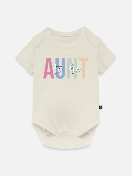 Zum Tantchen befördert - Baby Premium Kurzarmbody - Naturweiß