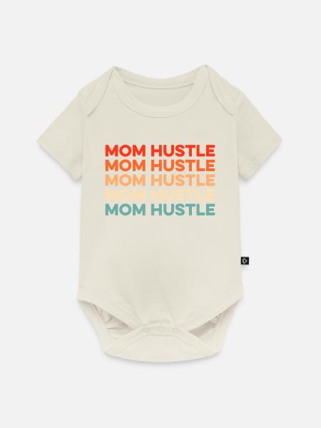 Mama Mutter Kaffee - Baby Premium Kurzarmbody - Naturweiß
