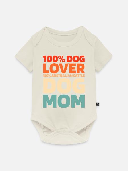 Australischer Rinderhund - Baby Premium Kurzarmbody - Naturweiß