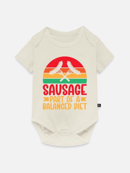 Sausage Lover - Baby Premium Kurzarmbody - Naturweiß