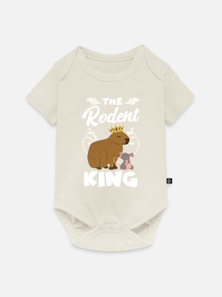 Capybara Capy - Baby Premium Kurzarmbody - Naturweiß