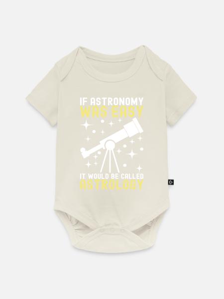 Atronome Astronomie - Baby Premium Kurzarmbody - Naturweiß