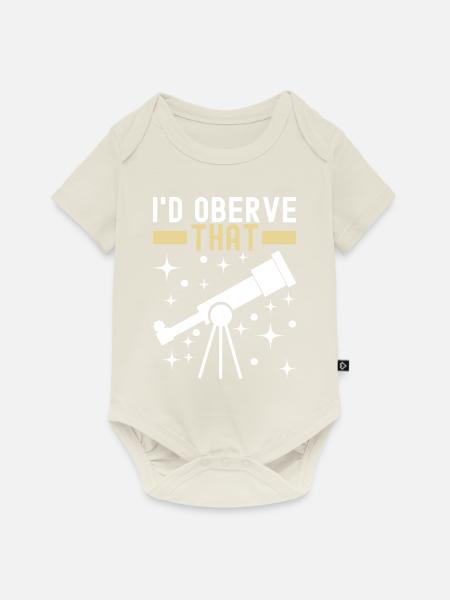 Astronom Astronomie - Baby Premium Kurzarmbody - Naturweiß