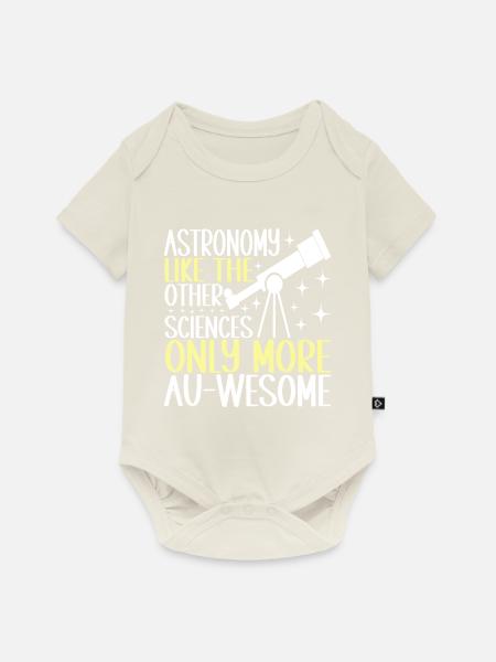 Astronom Astronomie - Baby Premium Kurzarmbody - Naturweiß