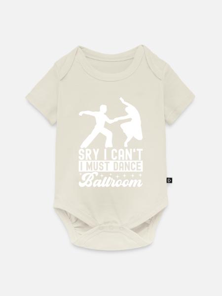 Ballsaal Tanz Ballsaaltänzer Gesellschaftstänzer - Baby Premium Kurzarmbody - Naturweiß