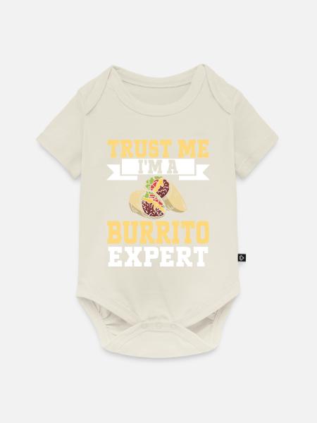 Burrito Gift - Baby Premium Kurzarmbody - Naturweiß