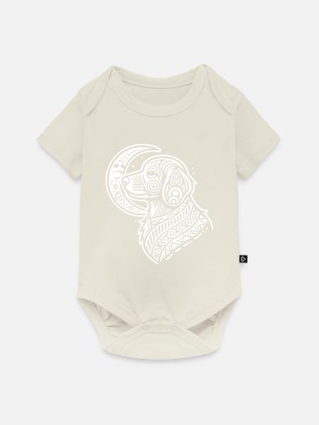 Golden Doodle Moon Phases - Baby Premium Kurzarmbody - Naturweiß