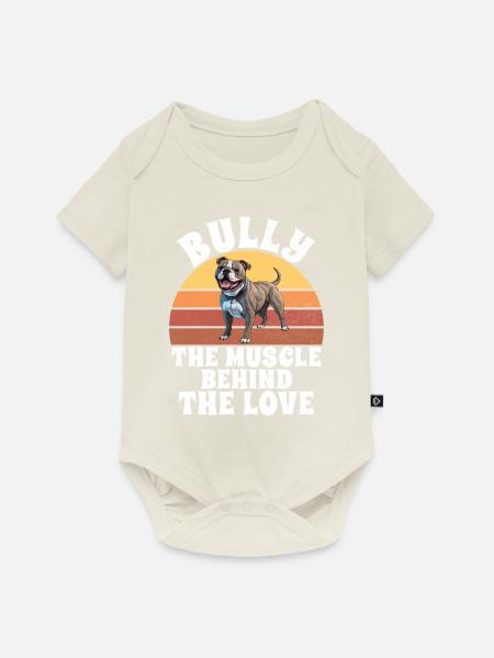American Bully Gifts - Baby Premium Kurzarmbody - Naturweiß