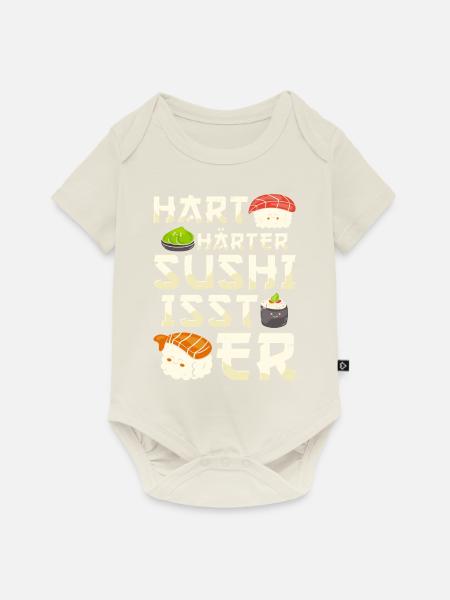 Sushi - Baby Premium Kurzarmbody - Naturweiß