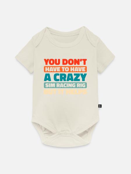 Sim Racing - Baby Premium Kurzarmbody - Naturweiß