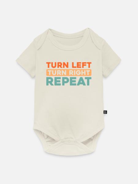 Sim Racing - Baby Premium Kurzarmbody - Naturweiß